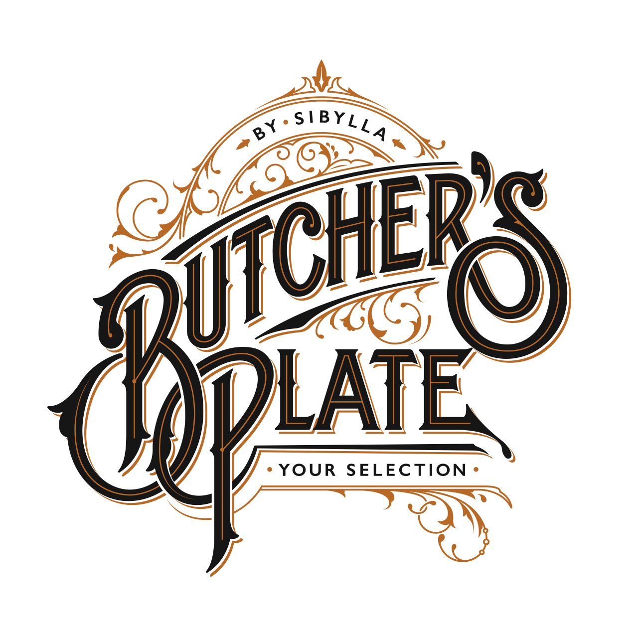 schmetzer butchers plate sibylla logotype pattern
