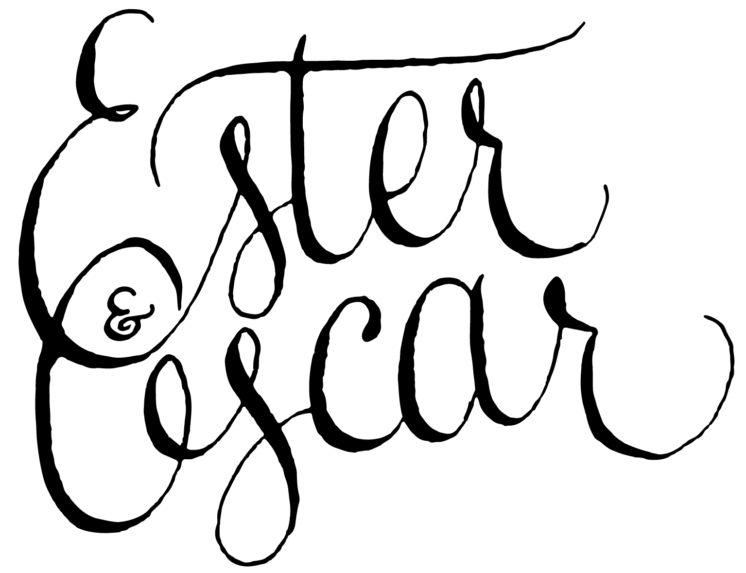 ester oscar namelogo names logo handlettering lettering