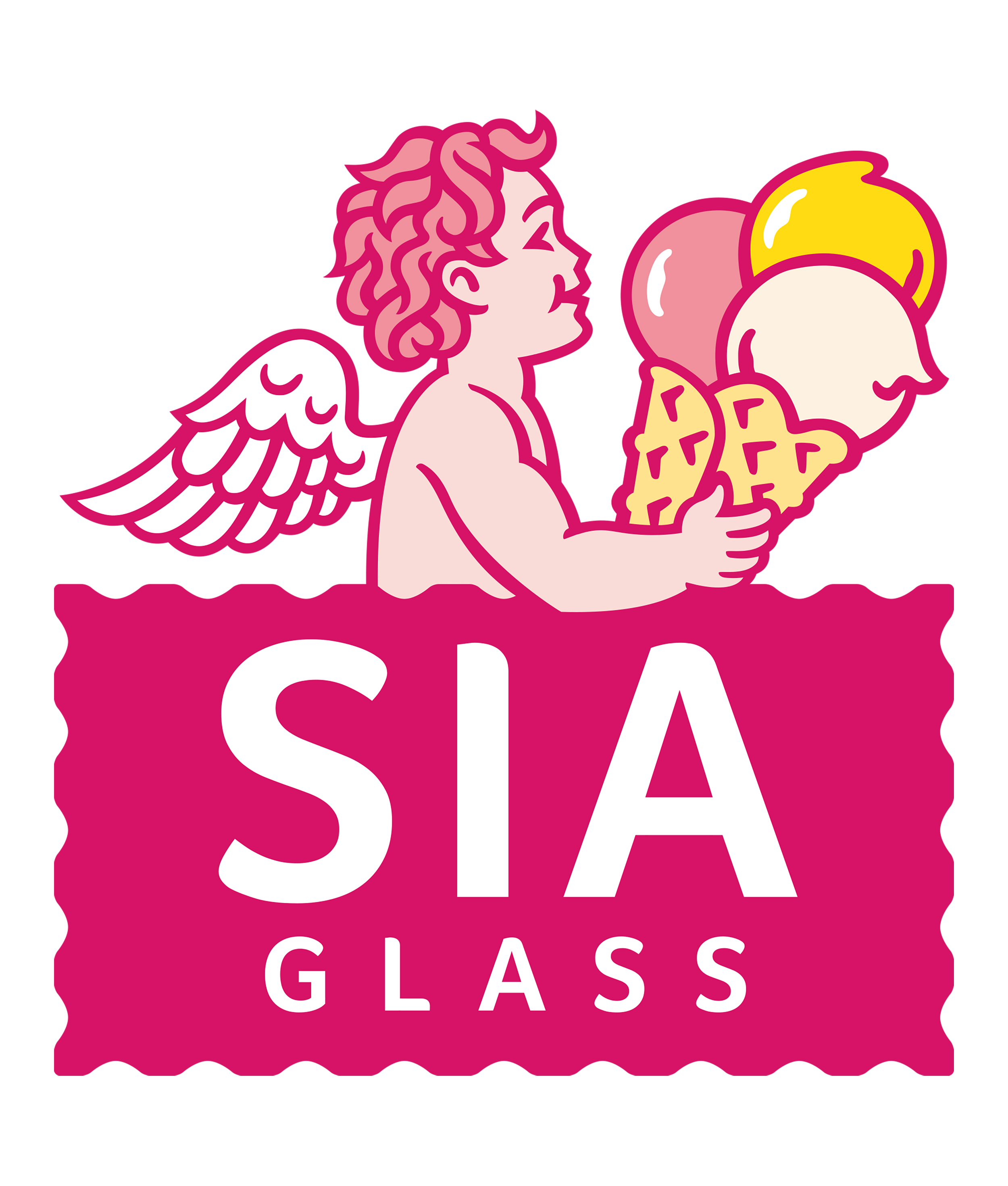 Illustration SIA ice cream logo.