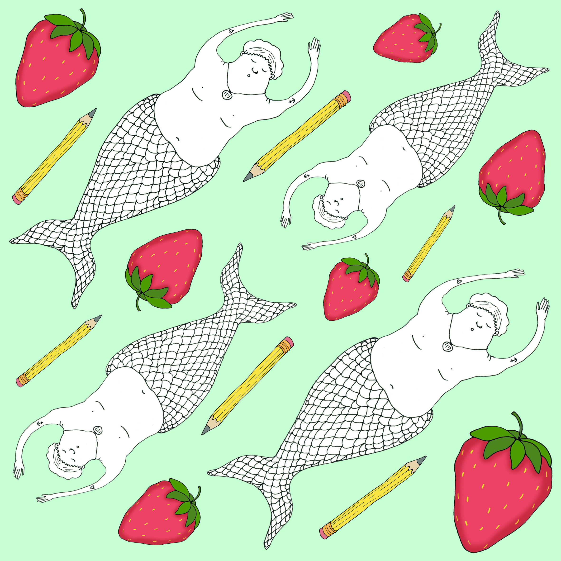 pattern with strawberrys