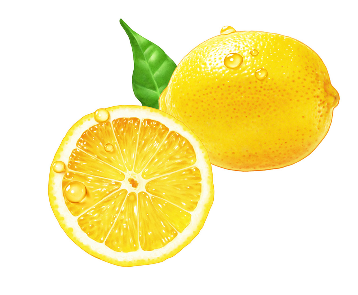 Citrus Lemon fruit for läkerol lozenge package citron citrus löv
