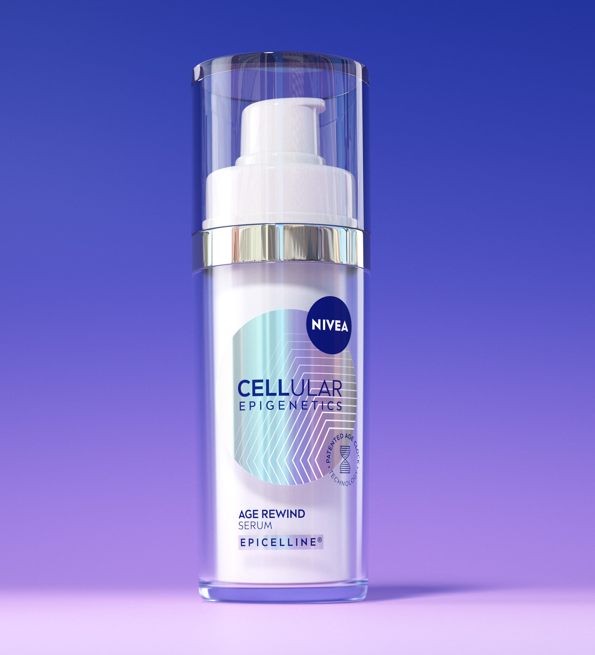 Nivea anti age rewind packshot, and deepscreen illusion, robot arm for Ocean outdoor on Sergelstorg