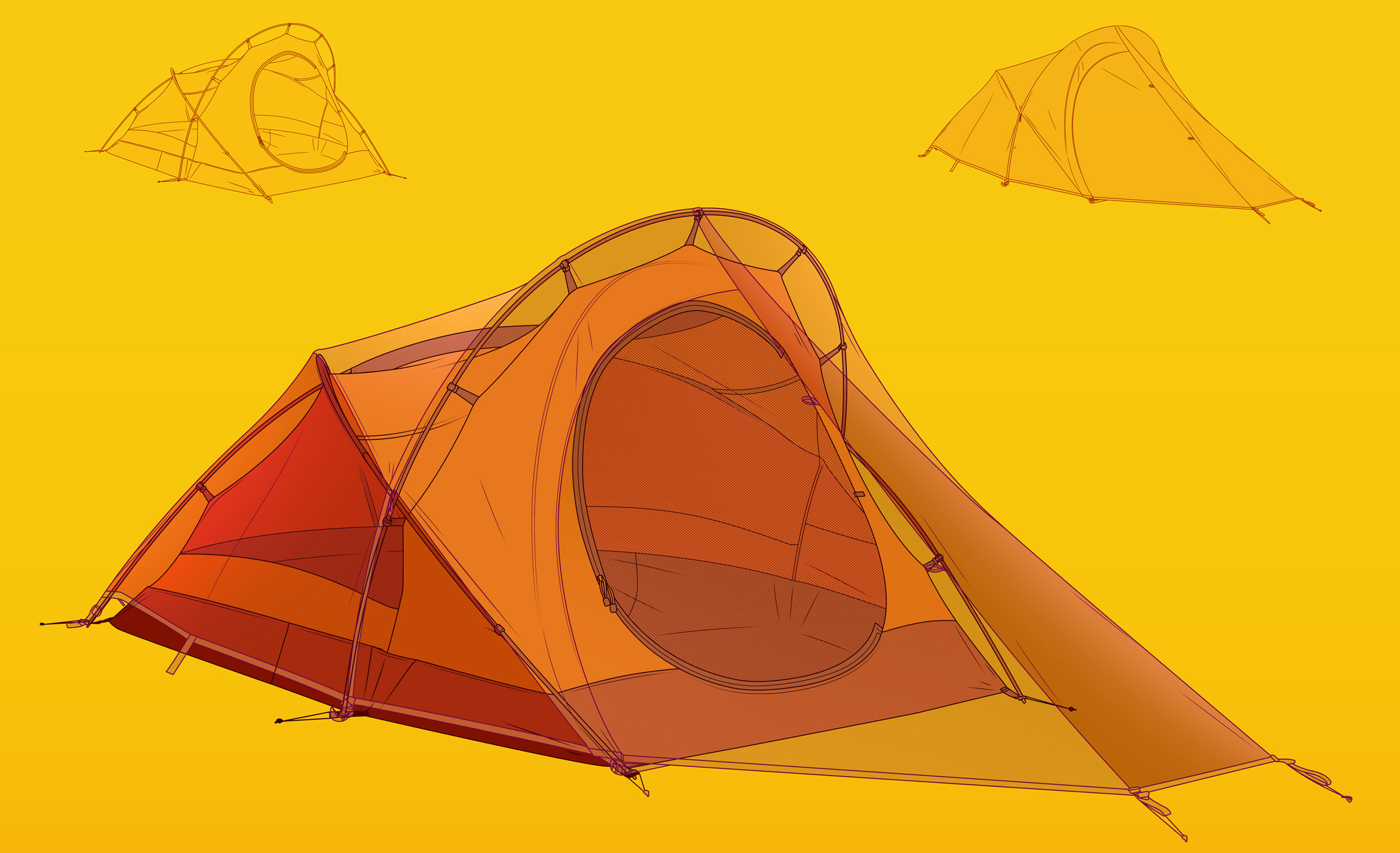 tent tält utomhus outdoor friluftsliv camping instruktion instruction 